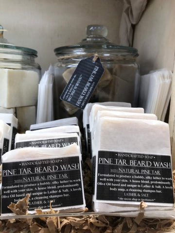 PINE TAR BEARD WASH HANDCRAFTED SOAP